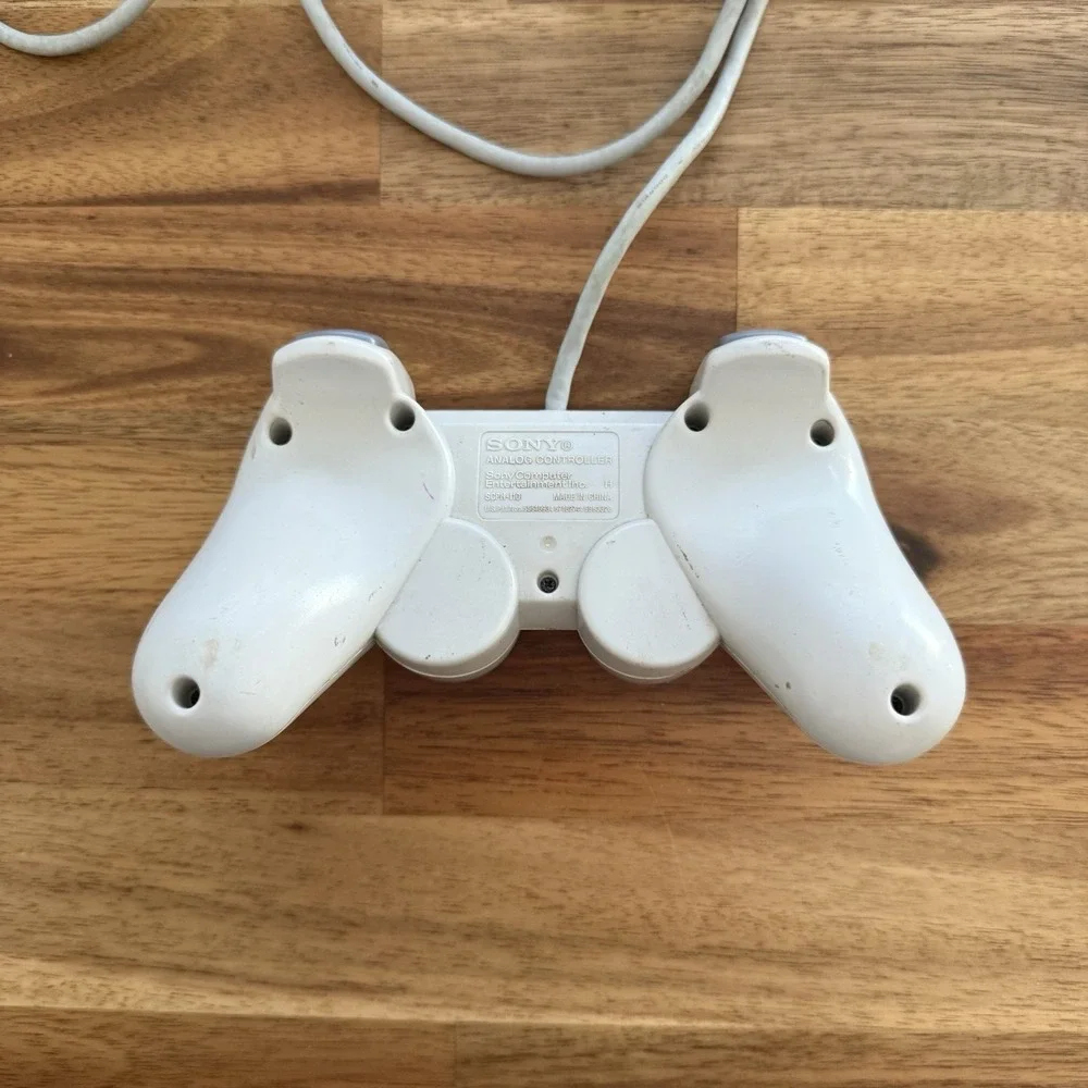 Sony PS1 PlayStation 1 DualShock Controller Glacier White Rare OFFICIAL OEM